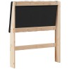 Tête de lit capitonnée Noir 75 cm Pin massif 626520626520