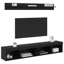 Ensemble de meuble TV mural 5 pcs Chêne noir Bois d'ingénierie 626523626523