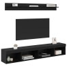 Ensemble de meuble TV mural 5 pcs Chêne noir Bois d'ingénierie 626523626523