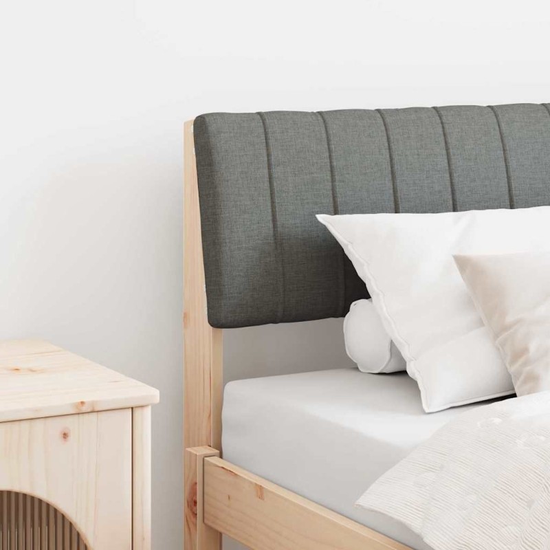 Tête de lit capitonnée Gris foncé 75 cm Pin massif 626525626525