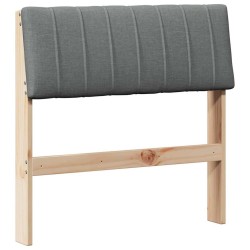 Tête de lit capitonnée Gris foncé 75 cm Pin massif 626525626525
