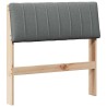Tête de lit capitonnée Gris foncé 75 cm Pin massif 626525626525