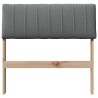 Tête de lit capitonnée Gris foncé 75 cm Pin massif 626525626525
