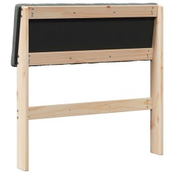 Tête de lit capitonnée Gris foncé 75 cm Pin massif 626525626525
