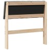 Tête de lit capitonnée Gris foncé 75 cm Pin massif 626525626525