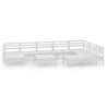 Salon de jardin 10 pcs Bois de pin massif Blanc 626526626526