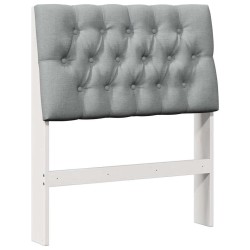 Tête de lit capitonnée Gris clair 80 cm Pin massif 626527626527