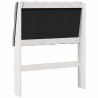 Tête de lit capitonnée Gris clair 80 cm Pin massif 626527626527