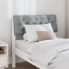 Tête de lit capitonnée Gris clair 80 cm Pin massif 626529626529