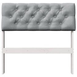 Tête de lit capitonnée Gris clair 80 cm Pin massif 626529626529