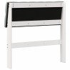 Tête de lit capitonnée Gris clair 80 cm Pin massif 626529626529