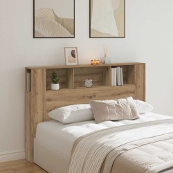 Armoire à tête de lit Chêne artisanal 160 x 18,5 x 103,5 cm Bois d'ingénierie 626530626530