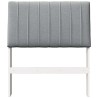 Tête de lit capitonnée Gris clair 80 cm Pin massif 626533626533