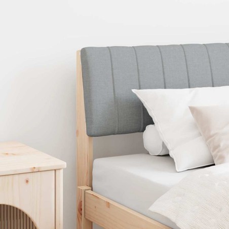 Tête de lit capitonnée Gris clair 75 cm Pin massif 626534626534