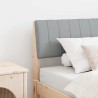 Tête de lit capitonnée Gris clair 75 cm Pin massif 626534626534