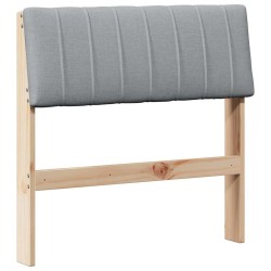 Tête de lit capitonnée Gris clair 75 cm Pin massif 626534626534