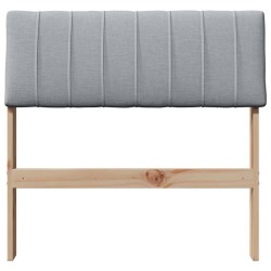 Tête de lit capitonnée Gris clair 75 cm Pin massif 626534626534