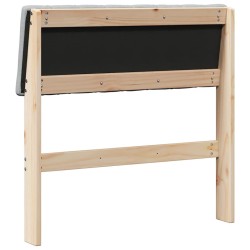 Tête de lit capitonnée Gris clair 75 cm Pin massif 626534626534