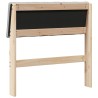 Tête de lit capitonnée Gris clair 75 cm Pin massif 626534626534