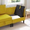 Sofa avec rangement Jaune Velours 626535626535