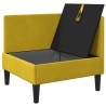 Sofa avec rangement Jaune Velours 626535626535