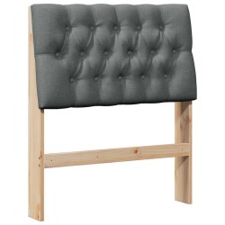 Tête de lit capitonnée Gris foncé 75 cm Pin massif 626536626536