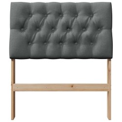 Tête de lit capitonnée Gris foncé 75 cm Pin massif 626536626536