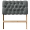 Tête de lit capitonnée Gris foncé 75 cm Pin massif 626536626536