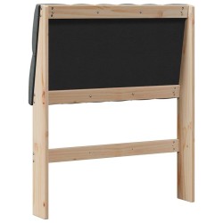 Tête de lit capitonnée Gris foncé 75 cm Pin massif 626536626536