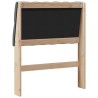 Tête de lit capitonnée Gris foncé 75 cm Pin massif 626536626536