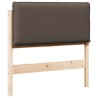 Tête de lit capitonnée Gris Naturel et Clair 75 cm Pin massif 626537626537