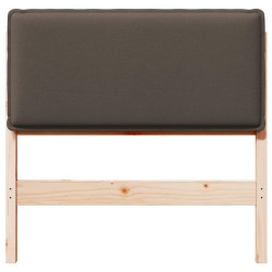 Tête de lit capitonnée Gris Naturel et Clair 75 cm Pin massif 626537626537