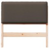 Tête de lit capitonnée Gris Naturel et Clair 75 cm Pin massif 626537626537