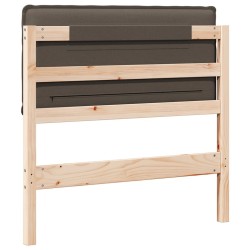 Tête de lit capitonnée Gris Naturel et Clair 75 cm Pin massif 626537626537