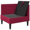 Sofa avec rangement Bordeaux Velours 626539626539