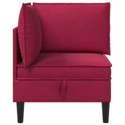 Sofa avec rangement Bordeaux Velours 626539626539