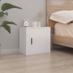 Tables de chevet murales 2 pcs Blanc 50x30x47 cm 626540626540