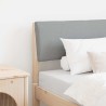 Tête de lit capitonnée Gris clair 75 cm Pin massif 626541626541