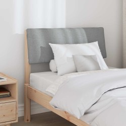 Tête de lit capitonnée Gris clair 75 cm Pin massif 626541626541