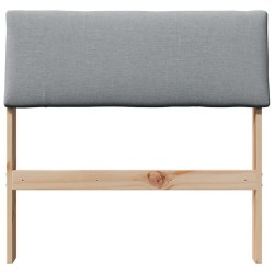Tête de lit capitonnée Gris clair 75 cm Pin massif 626541626541