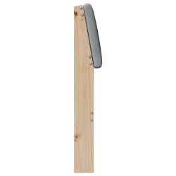 Tête de lit capitonnée Gris clair 75 cm Pin massif 626541626541