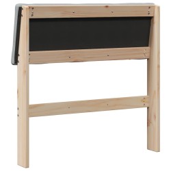 Tête de lit capitonnée Gris clair 75 cm Pin massif 626541626541