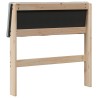 Tête de lit capitonnée Gris clair 75 cm Pin massif 626541626541