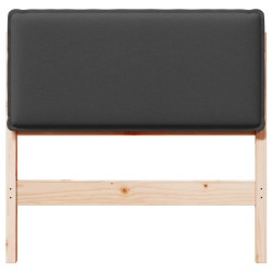 Tête de lit capitonnée Gris Naturel et Foncé 75 cm Pin massif 626543626543