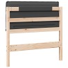 Tête de lit capitonnée Gris Naturel et Foncé 75 cm Pin massif 626543626543