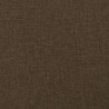 Tête de lit avec oreilles Marron foncé 103x23x118/128 cm Tissu 626547626547
