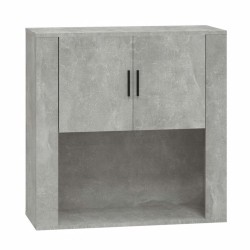 Armoire murale Gris béton 80x33x80 cm Bois d'ingénierie 626548626548