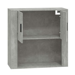 Armoire murale Gris béton 80x33x80 cm Bois d'ingénierie 626548626548