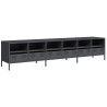 Meuble TV anthracite 202x39x43,5 cm acier laminé à froid 626549626549