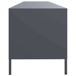 Meuble TV anthracite 202x39x43,5 cm acier laminé à froid 626549626549